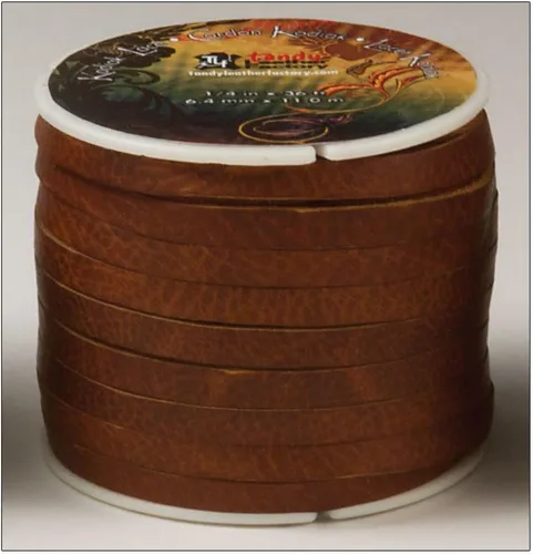 Miniatura 3 de Tandy Leather Kodiak Lace – Cordón de artesanía curtido al aceite resistente para equipos de rancho y reparaciones – Cordón de cuero para proyectos
