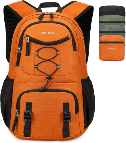 Miniatura 6 de Nerlion - Mochila de viaje ligera y plegable de 35 litros para hombres y mujeres, para campamento, impermeable, para senderismo, al aire libre
