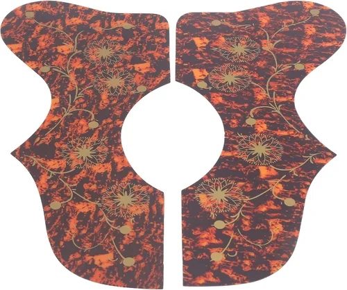 2 protectores de guitarra para mano izquierda y derecha, placa de protección de guitarra de plástico duro con cuatro colores para elegir, panel de