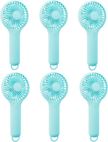 Miniatura 9 de QQT Mini Ventilador de Mano, Pequeño Enfriador Personal con 3 Velocidades, Portátil a Batería, Secador de Pestañas de Maquillaje Recargable por USB