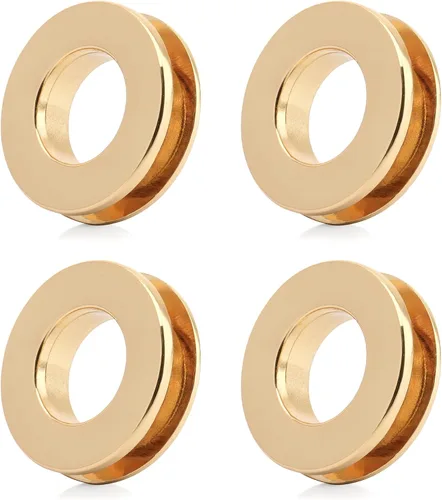 CRAFTMEMORE Anillos de metal a presión con ojales de superficie plana, anillos tóricos para bolso, fácil instalación, paquete de 4 (0.433 in (7/16