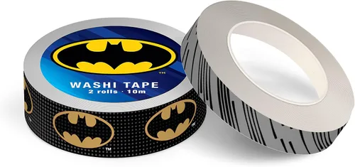 Miniatura 2 de Paper House Productions DC Comics Batman - Juego de 2 rollos de cinta adhesiva decorativa para álbumes de recortes y manualidades