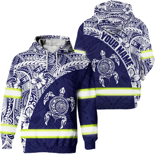 Miniatura 33 de Camisa de Alta Visibilidad con Cráneo para Hombre, Camisas Reflectantes de Seguridad con Bandera de EE. UU., Nombre Personalizado para Ropa
