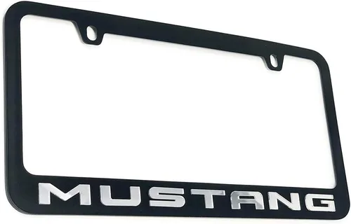 Miniatura 3 de Marco para matrícula Ford Mustang Stealth Blackout (negro con negro)