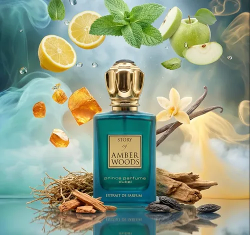 Miniatura 6 de Prince Parfums Dubai - The Story of Amber Woods - 3.4 onzas - Exquisito Extrait de Parfum para hombre - Aroma rico y lujoso de ámbar, cedro, vetiver