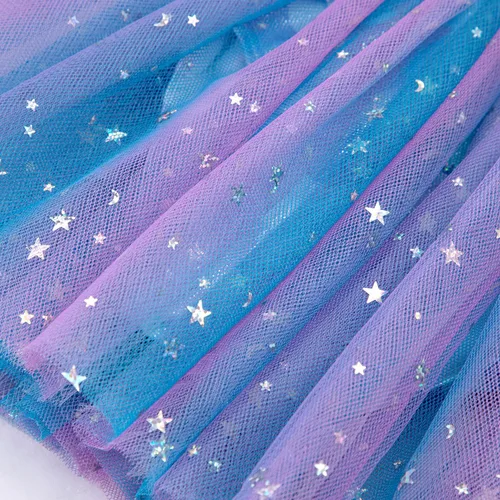 Miniatura 141 de EQSJIU Leotardo de baile de manga larga para niñas, vestido de ballet brillante con copo de nieve, tutú con falda tutú para niñas