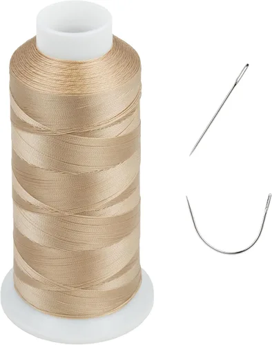 Miniatura 7 de Resistente a los rayos UV - Simthread 100% Poliéster Hilo Entrelazado Tex 69 (12wt) - 250 Yardas 1 Blanco 1 Negro