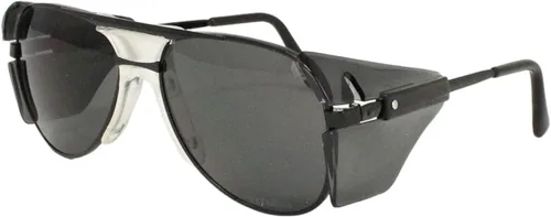 Miniatura 2 de TITUS G77 - Gafas de seguridad con montura de metal premium Aviator Z87+, Z87.1, protección lateral, para disparos de motocicleta, DOT ANSI CE
