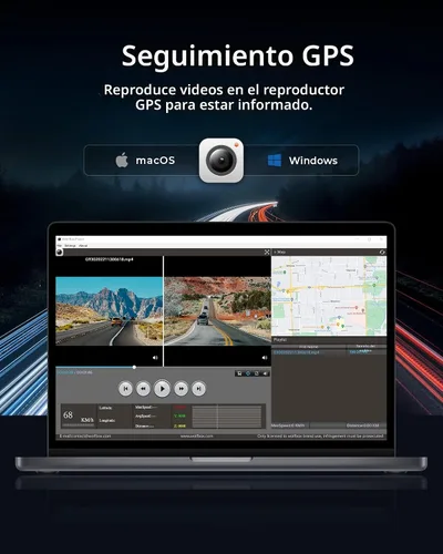 Miniatura 5 de WOLFBOX G930 - Cámara de espejo retrovisor de 10'' con WiFi de 5.8GHz, cámara de salpicadero 4K frontal y trasera con WDR, espejo retrovisor