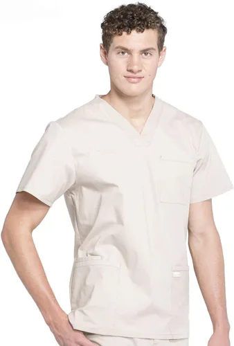 Miniatura 61 de Cherokee WW Professionals WW695 - Camisa de uniforme sanitario para hombre, con cuello en V