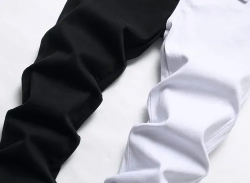 Miniatura 5 de RXXKKK Jeans Flex de ajuste regular de color de contraste para hombre