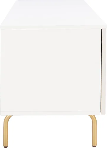 Miniatura 9 de SAFAVIEH Genevieve - Soporte de TV para pantalla plana de hasta 65 pulgadas, acabado lavado gris y blanco, gabinete de almacenamiento moderno