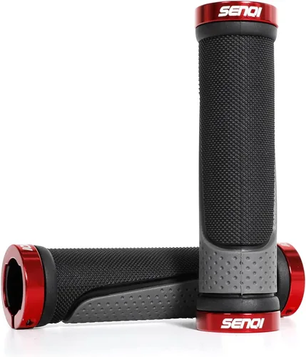 Miniatura 5 de Puños de bicicleta ligeros de 5.118 in y 3.543 in, manillar de 0.874 in, antideslizantes, adecuados para bicicletas de montaña y BMX de múltiples