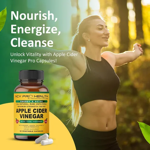 Miniatura 2 de Promethean Wellness ACV Pro - Cápsulas de vinagre de sidra de manzana, 2 unidades (180 unidades) certificadas orgánicas con píldoras ACV madre ACV