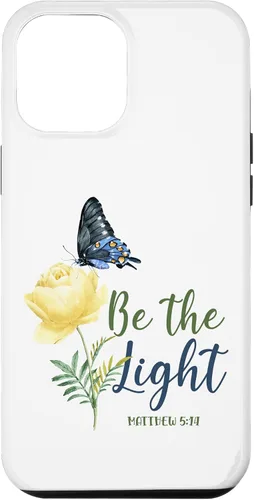 Miniatura 26 de Bible Verse Butterfly Flower Be The Light Matthew 5:14 Case for iPhone 16
