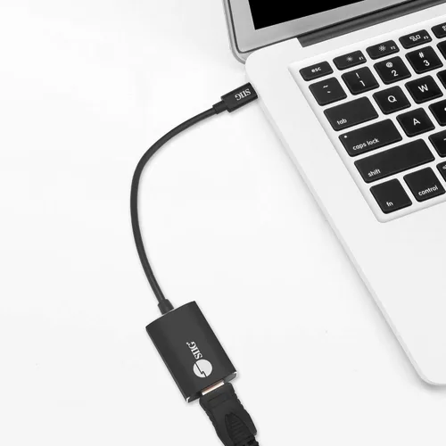 Miniatura 6 de SIIG CB-TC0C12-S1 Adaptador de cable USB tipo C a 4K HDMI - Compatible con Thunderbolt 3 - Convertidor macho a hembra - Diseño de enchufe reversible