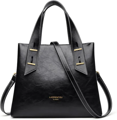 Miniatura 10 de LAORENTOU Monederos de cuero de vaca y bolso pequeño para mujer, bolso de mano para mujer, bolso de hombro para el día de la madre Designer