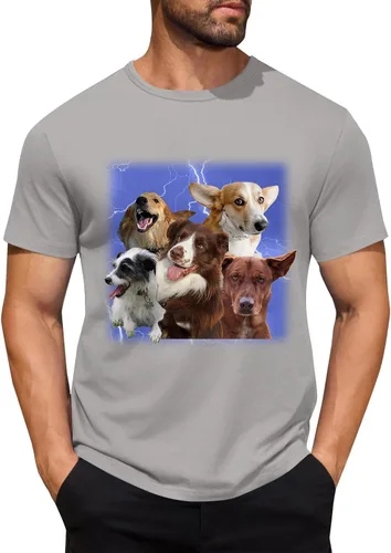 Miniatura 18 de Camisetas personalizadas para hombre, camiseta personalizada con fotos, imagen de mascota, camiseta unisex, diseña tu propio regalo divertido