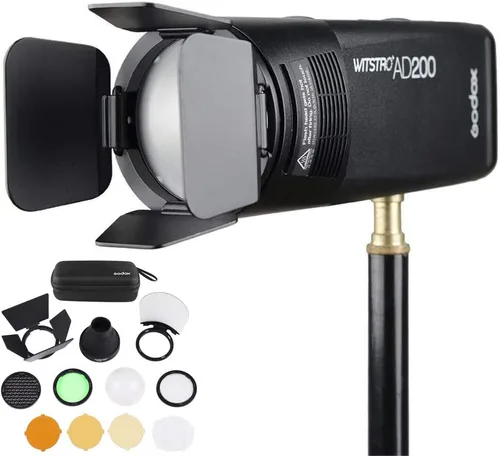 Miniatura 3 de Godox AK-R1 Kit de accesorios para Godox V1 V1Pro V100 AD100 Pro AD100ProII Flash de cabeza redonda, combina con cabezal flash H200R para AD200