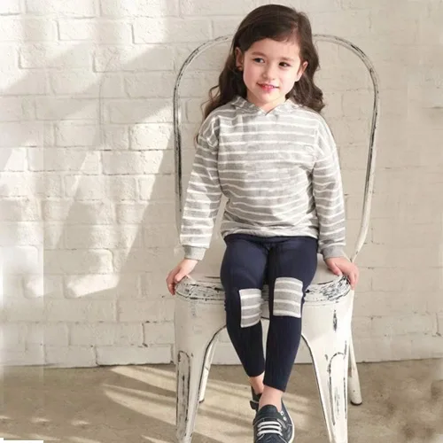 Miniatura 7 de Ritatte Toddler Girl Fall Outfits Striped Hoodie Pants 2PCS Sweatsuit Set Kids Baby Winter Clothes Jogging Suits for 2-6Y