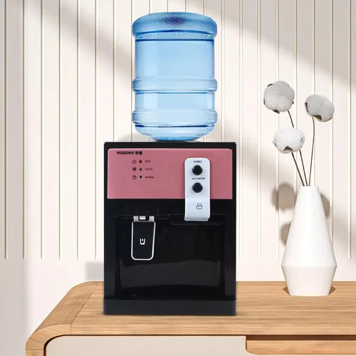 Miniatura 6 de Dispensador de enfriador de agua de escritorio de 5 galones, dispensador de agua caliente/fría, enfriador de agua de carga superior con función Oro