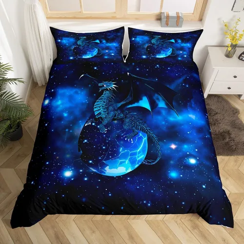 Miniatura 8 de Feelyou Juego de ropa de cama con patrón de sushi, funda de edredón de estilo japonés para niños, niñas, adolescentes, funda de edredón con temática