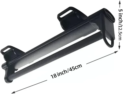 Miniatura 2 de Barra extraíble para colgar ropa, barra ajustable para armario, barra de percha para pantalones, ropa de acero inoxidable (17.7 in/17.7 pulgadas)
