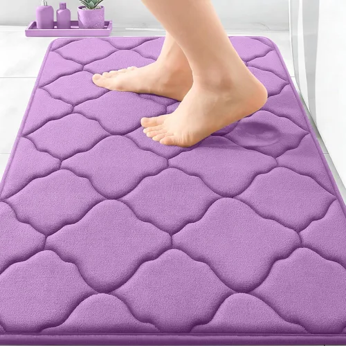 Miniatura 159 de OLANLY Alfombra de Baño de Espuma Viscoelástica de 24 x 16 pulgadas, Ultra Suave y Absorbente, Alfombras de Baño Antideslizantes, Cómodas, Lavables