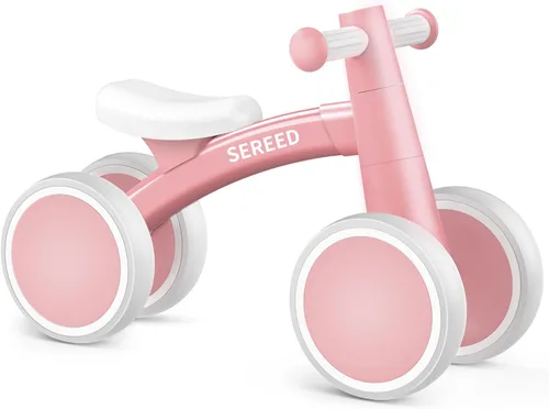 Miniatura 10 de SEREED - Bicicleta de equilibrio para bebés de 1 año, niños y niñas de 12 a 24 meses, primera bicicleta para niños de 4 ruedas, regalos de primer