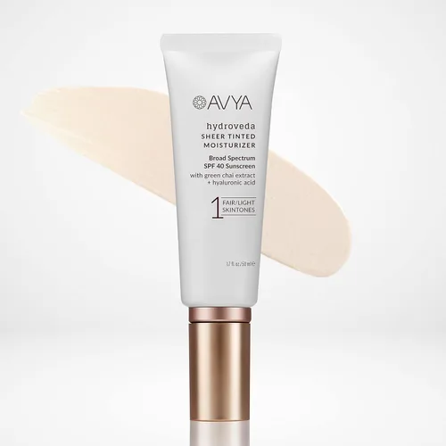 Miniatura 7 de AVYA SPF 40 - Hidratante tintado transparente con ácido hialurónico y chai verde, tratamiento ayurvédico avanzado para una piel equilibrada y más