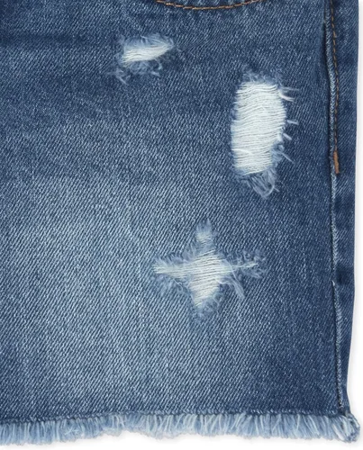 Miniatura 4 de The Children's Place 2 Pack Girls Distressed Denim Midi Shorts 2-Pack