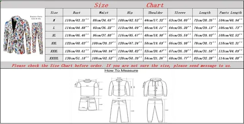 Miniatura 6 de Mens Fashion Casual Printing Star Vintage Suit Pants Three Piece Tuxedo