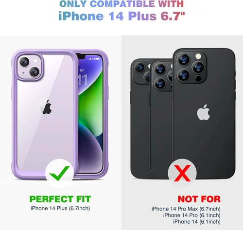 Miniatura 271 de Diaclara Funda diseñada para iPhone 16, mejorada [protección completa de la cámara], carcasa resistente de cuerpo completo con protector de pantalla