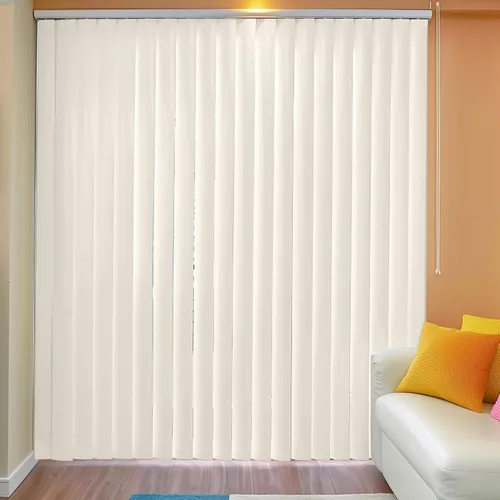 Miniatura 5 de DALIX - Láminas de repuesto para persianas verticales de PVC, curvadas, lisas, color marfil, 82.5 x 3.5 (paquete de 2)
