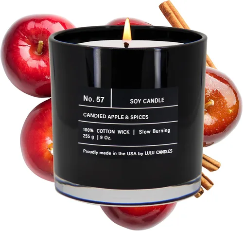 Miniatura 52 de Lulu Candles After Dark - Vela perfumada en tarro de soja de lujo de teca y caoba, vertida a mano en los Estados Unidos, Velas altamente perfumadas