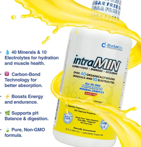 Miniatura 5 de Drucker Labs - Suplemento de minerales líquidos orgánicos intraMIN para hombres, mujeres, niños, apoyo inmunológico y muscular, sin OMG, sin gluten