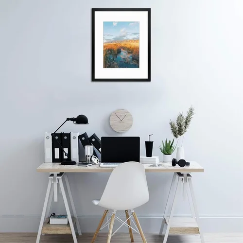 Miniatura 6 de Golden State Art, Portarretratos de pared de 16 x 20 pulgadas con paspartú para mostrar fotos de 11 x 14 pulgadas (negro, paquete de 3)