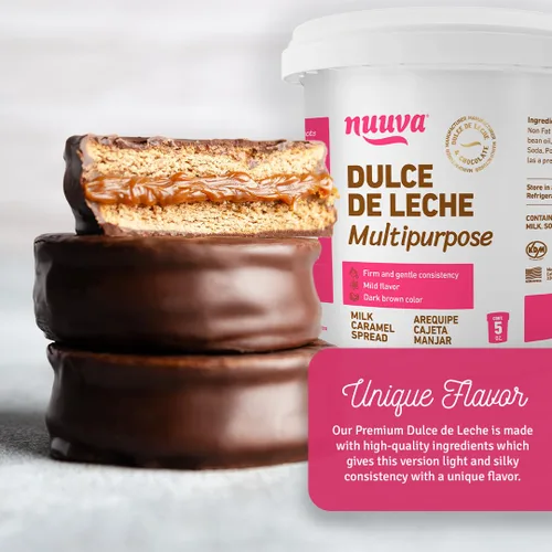 Miniatura 2 de Nuuva Foods Dulce de Leche multiusos Auténtico caramelo cremoso para hornear Perfecto para pasteles, postres y pasteles (2.5 libras)