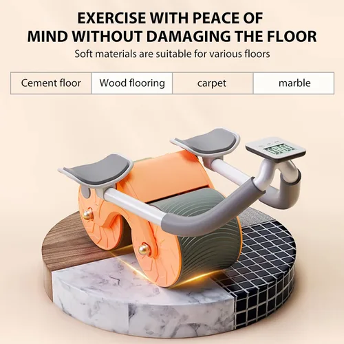 Miniatura 4 de Uota Rueda abdominal de rebote automático con soporte para codo,Rodillo abdominal para máquina de ejercicio abdominal,Equipo de entrenamiento
