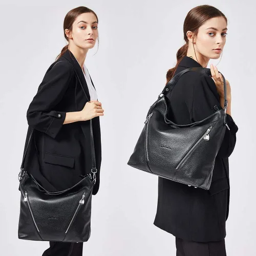 Miniatura 2 de BOSTANTEN Bolso de cuero para mujer, diseño de bolsos de hombro, Hobo