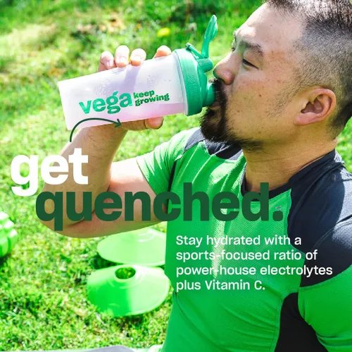 Miniatura 4 de Vega Sport Hydration - Bebida de electrolito en polvo, limonada - Bebida de recuperación después del entrenamiento para mujeres y hombres, vitamina