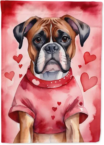 Miniatura 43 de Caroline's Treasures DAC5292CHF - Bandera de Border Collie My Valentine House para porche, grande, con manga para porche, para colgar en la pared