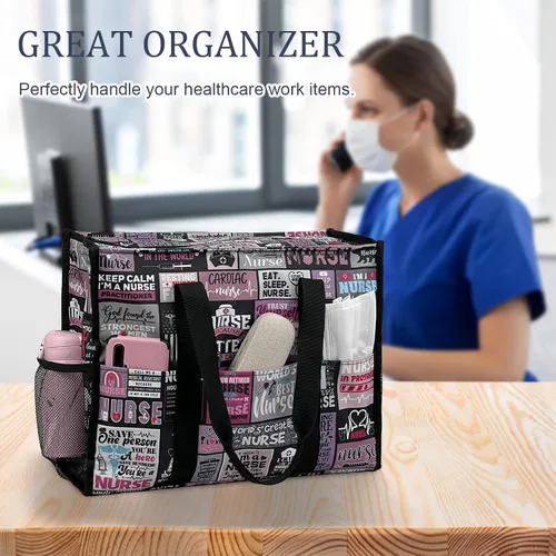 Miniatura 5 de Bolsas de enfermería para el trabajo, enfermería, bolsa de viaje, bolsas clínicas para estudiantes de enfermería, regalos de enfermería