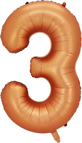 Miniatura 8 de Globos de aluminio naranja número 0, 40 pulgadas