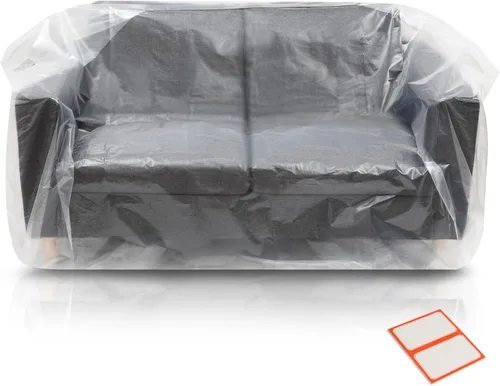 Miniatura 10 de Fundas de plástico para muebles para mudanza y almacenamiento - Protectores de fundas para sillas de alta resistencia, impermeables y a prueba