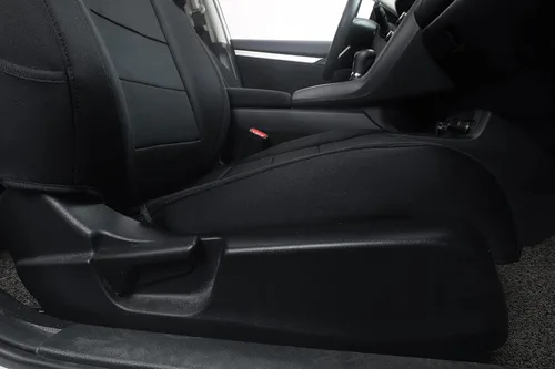 Miniatura 14 de EKR - Fundas de asiento de automóvil a la medida para Honda Civic Sedan, Sport, LX - Cuero sintético (negro)