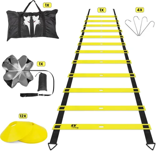 Miniatura 3 de 20ft Sports Agility Ladder for Men Women and Kids, Speed Youth Soccer Agility Training Equipment for Football, Exercise, Tennis, Legs Workout with