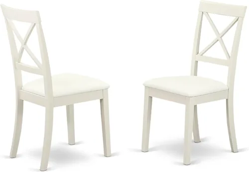 Miniatura 4 de East West Furniture CABO5C-LWH-LC - Juego de mesa de comedor de 5 piezas para 4 personas, incluye una mesa de cocina rectangular y 2 sillas