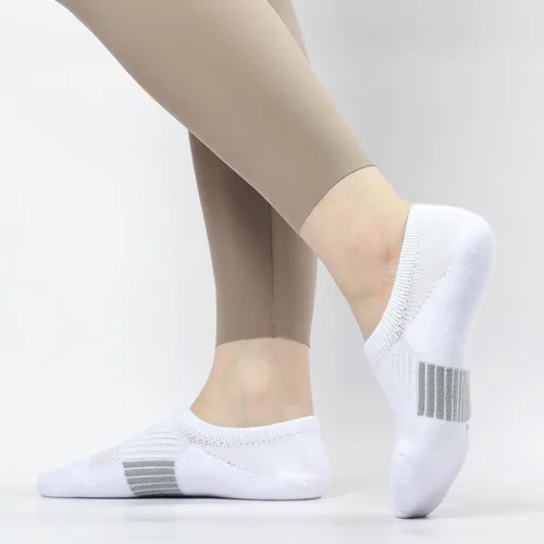 Miniatura 8 de Toes Home Calcetines invisibles para mujer, acolchados, de corte bajo, atléticos, ocultos, para tenis, tobillos, calcetines invisibles para correr