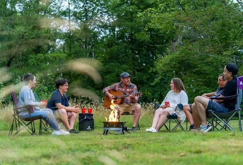 Miniatura 2 de Outland Living - Chimenea de propano portátil de 19 pulgadas, 58,000 BTU de gas sin humo Perfecta para camping, patio, jardín, tailgating